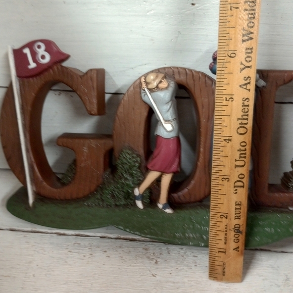 Vintage Home Interiors GOLF Novelty Sign Perfect for Man Cave, 18-hole Design - Picture 7 of 9